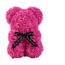 1 件纯手工玫瑰熊，送给女儿、朋友、周年纪念和新娘送礼会、圣诞节的礼物 - 彩色 - 查看 14