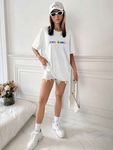 Women T-Shirts - 白色 - 查看 3