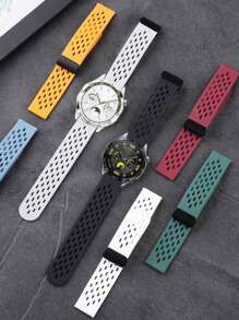 Nouvelle sangle en silicone mode de 20 mm et 22 mm compatible avec la montre Redmi 5 Active/5 Lite, la sangle compatible avec la montre Galaxy Watch 7 FE 6 5 5pro 4 Classic Gear S3, les bracelets pour montre Hua-Wei Watch 5 GT 4 3 3PRO 2 2E, pour montre Garmin Vivoactive 5 4 3 Venu 3 2, pour série Huami GTR GTS BIP