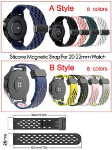 Nouvelle sangle en silicone mode de 20 mm et 22 mm compatible avec la montre Redmi 5 Active/5 Lite, la sangle compatible avec la montre Galaxy Watch 7 FE 6 5 5pro 4 Classic Gear S3, les bracelets pour montre Hua-Wei Watch 5 GT 4 3 3PRO 2 2E, pour montre Garmin Vivoactive 5 4 3 Venu 3 2, pour série Huami GTR GTS BIP