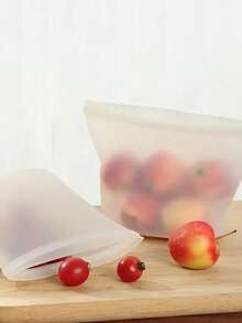 1pc  Silicone Food Storage Bags - Reusable Meal Prep Containers For Microwave, Dishwasher, And Freezer - Perfect For Food Preservation And Assortment Packaging - Multicolor - View 8