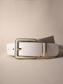 Women Belts - White - View 1