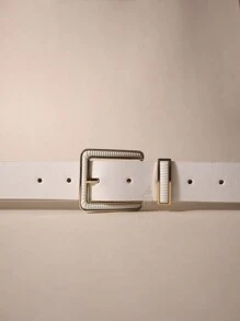 Women Belts - White - View 2