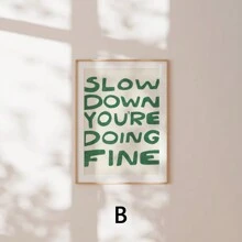 1入組《能夠發生的最好的事》引文海報，振奮人心的引文藝術印刷，淺藍色美學牆壁藝術，肯定印刷，字體藝術，50*70cm（19.7*27.5英寸）無框畫 - 彩色 - 查看 14