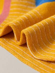 5入組女士顏色塊經典條紋糖果色中筒襪 - 彩色 - 查看 2