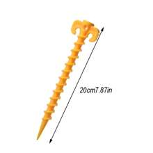 1/4/5/10pcs Tent Nails Outdoor Camping Trip Tent Peg Ground Nails Screw Nail Stakes Pegs Plastic Sand Pegs Trip Beach Tent Stakes Pegs