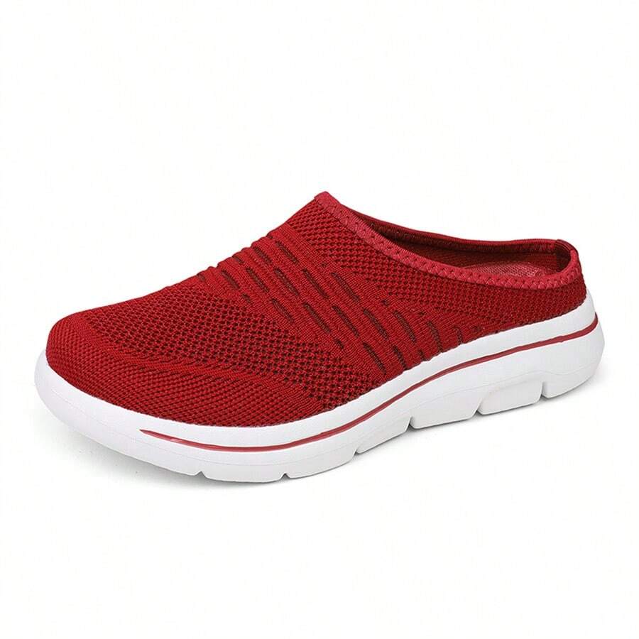 Summer AntiSlip Slippers For Elderly Women, Comfortable SoftSole Closed Toe Slippers For