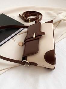 Geantă de umăr șic retro mozaic Design unic de nișă, geantă baghetă pentru femei cu un portofel cu clapă la modă și avangardă, potrivită pentru stilul și confortul zilnic, potrivită pentru ieșiri, întâlniri, cumpărături, cumpărături, oferirea de cadouri