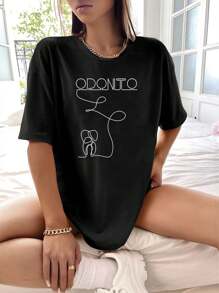 Women T-Shirts - màu đen - Xem 1
