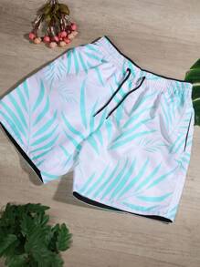 Men Beach Shorts - màu xanh lá - Xem 1