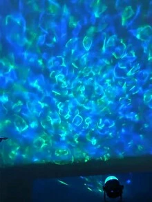 1pc Water Ripple Projection Light With USB Plug, Car And Bedroom Projector Lamp For Home Party Decoration Ambient - Black - View 5