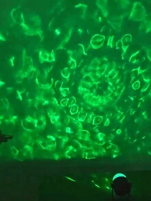 1pc Water Ripple Projection Light With USB Plug, Car And Bedroom Projector Lamp For Home Party Decoration Ambient - Black - View 8