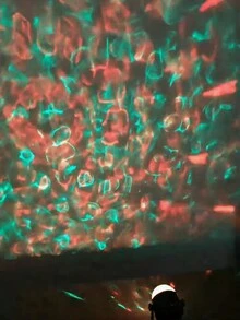 1pc Water Ripple Projection Light With USB Plug, Car And Bedroom Projector Lamp For Home Party Decoration Ambient - Black - View 7