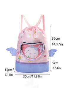 1pc Waterproof Swimming Backpack With Dry And Wet Separation - Ideal For Swimming Storage - Multicolor - View 10