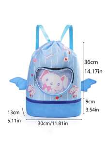 1pc Waterproof Swimming Backpack With Dry And Wet Separation - Ideal For Swimming Storage - Multicolor - View 7