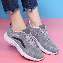 Zapatos Para Correr Para De Tenis Transpirables De Moda Mujer Zapatillas - Gris - Ver 4