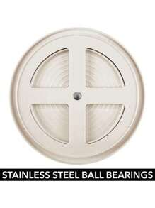 Blanco cocina Plato giratorio , multifuncional encimera Botella de condimento Organizador ,Estante para Especias Giratorio de 2 Niveles ,Rotación Libre De 360° - Blanco - Ver 3