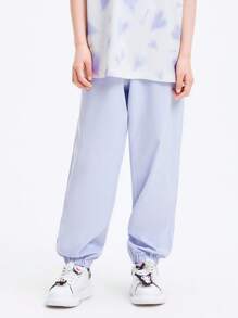 Children's Pants, Boys' Long Pants, Summer 2024 New Girls' Mosquito-Repellent Pants, Loose Fit - Purple - View 1