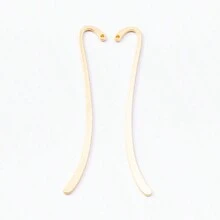 5/10PCS Silver Plated Smooth Bookmark Charm, Perfect For Jewelry Making And Hook Bookmarks, Home Office Supplies For Friends, Classmates, Book Lovers. - Multicolor - View 10