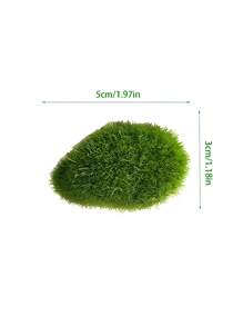 20片/10片/5片人造苔藓绿草微缩模型，DIY仙境花园水族箱户外装饰微景观摆件 - 綠色 - 查看 2