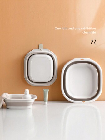 1pc/3pcs Portable Foldable Wash Basin, Vegetable Basin, Foot Basin, Easy To Clean, Lightweight & Collapsible, Suitable For Home, Dorm And Outdoor Camping Travel. Used As Camping Sink And Household Washing Basin, Bucket Decorations, Decor, Storage, Organizer Dress Pants Shoes Jeans Boots Skirt,Spring,Minimalist,Summer Tops