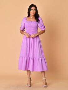 Women Dresses - Màu Lilac Tím - Xem 5