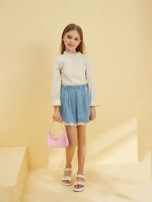 1 buah Tas Tangan Anak Perempuan Modis, Manis, Lucu, Lembut, Berbentuk V, Berbahan Plush, dan Berlapis, Tas Selempang - Berwarna merah muda - View 2