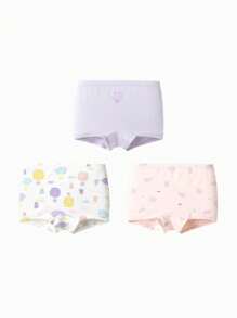 Balabala Chiloți pentru fete Tween: Boxer pentru copii, pachet de 3 pentru, moale și drăguț, fără wedgies