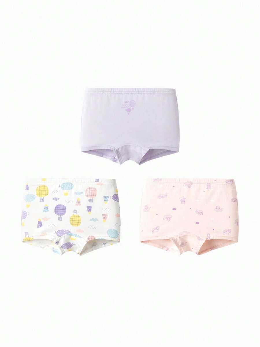 Balabala Chiloți pentru fete Tween: Boxer pentru copii, pachet de 3 pentru, moale și drăguț, fără wedgies