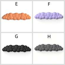 1 قطعة وسادة راحة المعصم على شكل سحابة، طبقة من رغوة الذاكرة البولي يوريثان عالية الكثافة وقاعدة مانعة للانزلاق، تصميم إرجونومي لدعم المعصم، مناسب للمكتب المنزلي/الكمبيوتر/اللابتوب/الألعاب