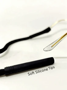 1pc Men's Adjustable Silicone Eyeglasses Chain, Blue/Black Eyewear Strap With Adjustable Buckle, Sports Glasses Cord With Anti-Slip Covers, Suitable For All Seasons And Occasions Glasses Accessories