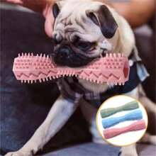 1 Chó Nhai Dính Đồ Chơi Bàn Chải Đánh Răng Bền Đánh Răng Dính Cao Su Mềm Làm Sạch Răng Dụng Cụ Massage Thú Cưng - Nhiều màu - Xem 12