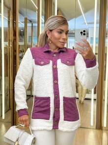 Women Coats - 粉色 - 查看 1