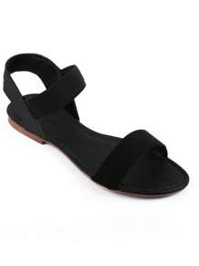Women Flat Sandals - 黑色 - 查看 6