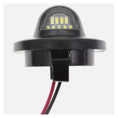 2x For Fo*R*D F150 F250 F350 9 LEDs IP65 Waterproof License Plate Light Tag Lamp Assembly Replacement Made Of ABS+PC 12-24V 3W Light