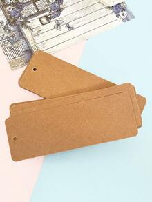 30張/組牛皮紙卡片空白黑卡商務卡感謝卡寫卡標簽書簽學習卡涂鴉書簽古風書簽紙張帶孔手繪卡創意DIY材料包學生筆記手寫卡 - 牛皮色 - 查看 5