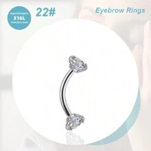 Morlyda 1-28 chiếc khuyên xỏ lông mày 16G thép không gỉ cong thanh tạ nhỏ màu đen khuyên lông mày dọc Labret môi trang sức tai Daith Tragus Rook Helix khuyên tai rốn nhỏ khuyên rốn môi cho phụ nữ nam giới mặc hàng ngày dự tiệc - Nhiều màu - Xem 25