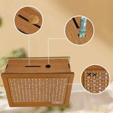 Hộp đựng tiền bằng gỗ, hộp tiết kiệm tiền xu, đồ thủ công bằng gỗ, đồ trang trí, quà tặng tốt nhất - 5000 euro - Xem 4