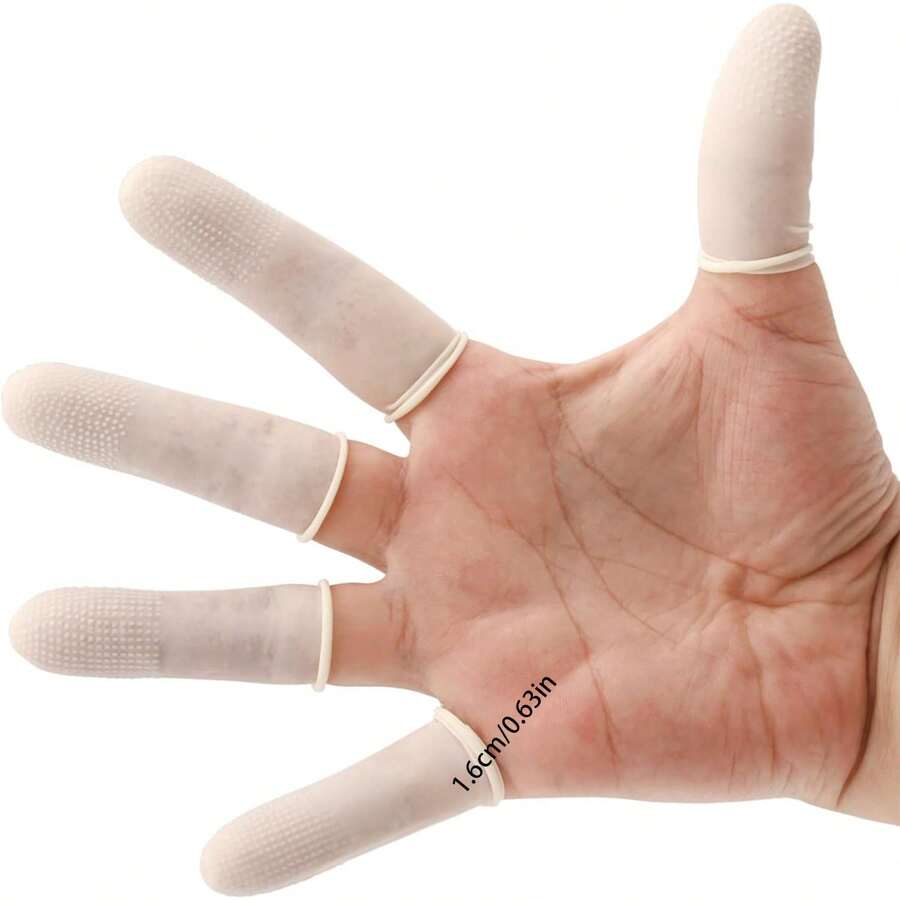 50pcs/100pcs Latex Finger Cots, Finger Support, Sports Finger Separator, Finger Protector