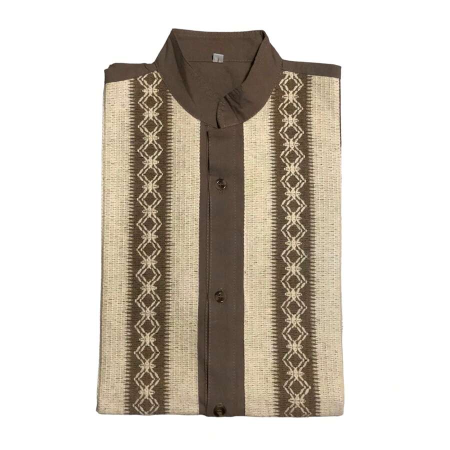 Men Shirts - Khaki - View 1