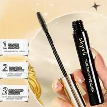 防水防汗加長捲翹濃密睫毛膏，持久不脫妝，底妝睫毛膏
