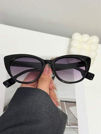 1pc New Unisex Classic Fashion Glasses With Color Block Design Beach Accessories Glasses Shades