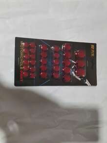 30 piezas/set Juego de tornillos para motocicleta de versión mejorada, accesorios decorativos de plástico para partes de la motocicleta - Rojo - Ver 14