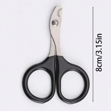 1 chiếc kìm cắt móng tay hình lưỡi liềm bằng thép không gỉ màu đen dành cho người yêu chó/mèo và người mẹ yêu chó/mèo, dụng cụ chăm sóc móng chuyên nghiệp có tay cầm chống trượt, phù hợp với người yêu chó vừa và nhỏ và người mẹ yêu chó - màu đen - Xem 4