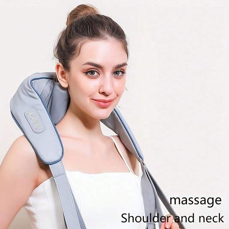 Shoulder And Neck Massager, Clamp Kneading Trapezius Muscle Relax Hot