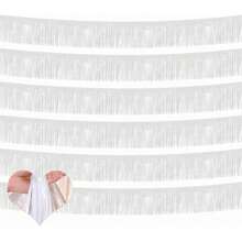 10Ft Metal Foil Tassel Banner, Metal Tassel Curtain Wall Hanging Background Tinsel Drapes Skirting Decor, Suitable For Decorating Parade Floats, Single Party, Weddings, Birthdays, Halloween, Easter Day, Party Decorations, Back To School Valentine Day