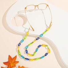Cadena de gafas de acrílico para estar a la moda, sujeta gafas antideslizante de retención de anteojos, cordón para lectura - Multicolor - Ver 2