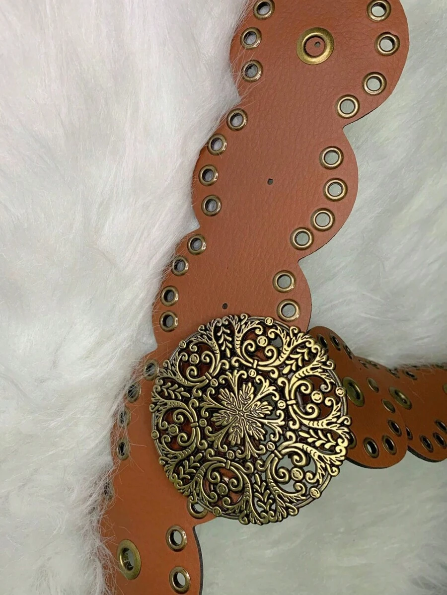 Women Belts - 駝色 - 查看 1