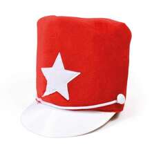 Bristol Novelty Womens Felt Majorette Hat Costume Accessory (Red) - Rojo - Ver 1