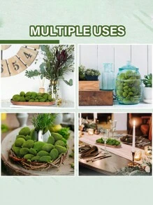 20片/10片/5片人造苔藓绿草微缩模型，DIY仙境花园水族箱户外装饰微景观摆件 - 綠色 - 查看 8